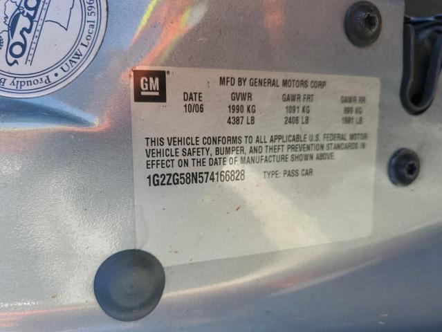 Photo 10 from auction – 2007 PONTIAC G6 BASE with VIN 1G2ZG58N574166828