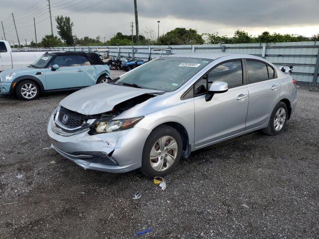 Photo 2 from auction – 2013 HONDA CIVIC LX with VIN 2HGFB2F51DH554590