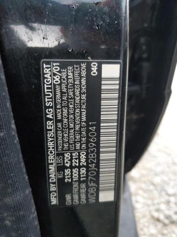 Photo 10 from auction – 2002 MERCEDES-BENZ E 430 with VIN WDBJF70J42B396041