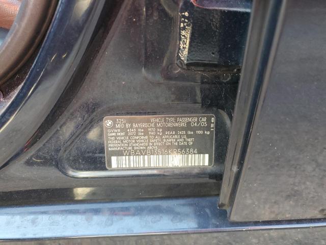 Photo 10 from auction – 2006 BMW 325 I with VIN WBAVB13516KR56384