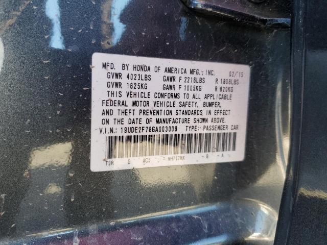 Photo 10 from auction – 2016 ACURA ILX PREMIU with VIN 19UDE2F78GA003009