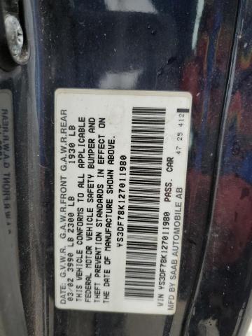 Photo 10 from auction – 2002 SAAB 9-3 SE with VIN YS3DF78K127011980