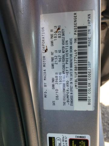 Photo 10 from auction – 2011 MAZDA 3 I with VIN JM1BL1UF8B1377449