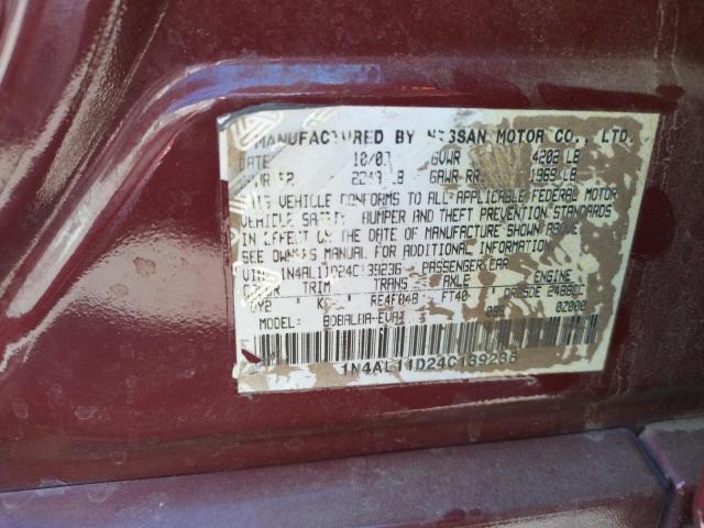 Photo 10 from auction – 2004 NISSAN ALTIMA BAS with VIN 1N4AL11D24C139236