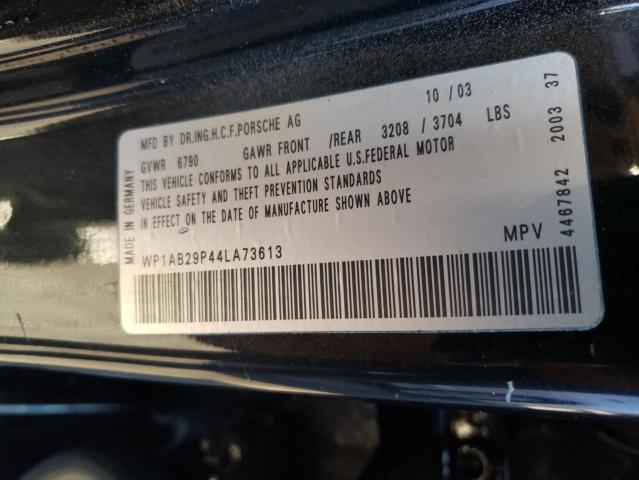 Foto 10 de la subasta – 2004 PORSCHE CAYENNE S con VIN WP1AB29P44LA73613