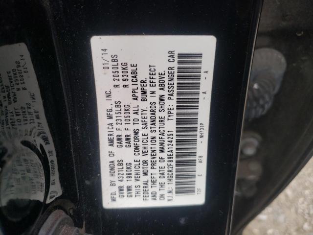 Photo 10 from auction – 2014 HONDA ACCORD EXL with VIN 1HGCR2F89EA124251