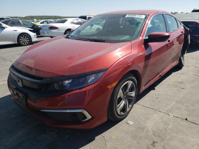 Photo 2 from auction – 2020 HONDA CIVIC LX with VIN 19XFC2F66LE009497