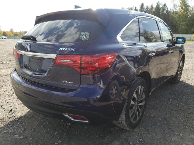 Photo 4 from auction – 2016 ACURA MDX TECHNO with VIN 5FRYD4H4XGB034320