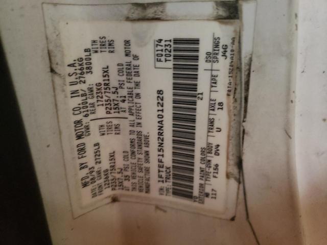 Photo 10 from auction – 1994 FORD F150 with VIN 1FTEF15N2RNA01228