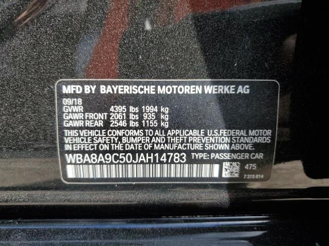 Photo 10 from auction – 2018 BMW 320 I with VIN WBA8A9C50JAH14783