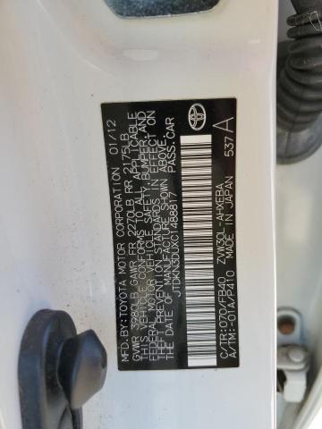 Photo 10 from auction – 2012 TOYOTA PRIUS with VIN JTDKN3DUXC1488817