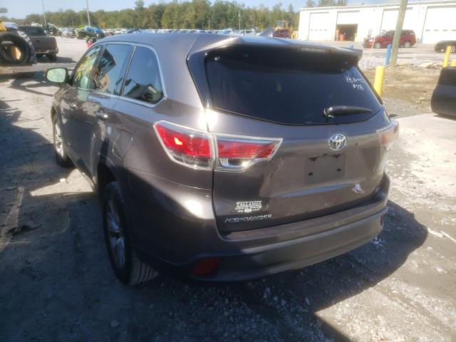 Photo 3 from auction – 2014 TOYOTA HIGHLANDER with VIN 5TDZKRFH5ES027315