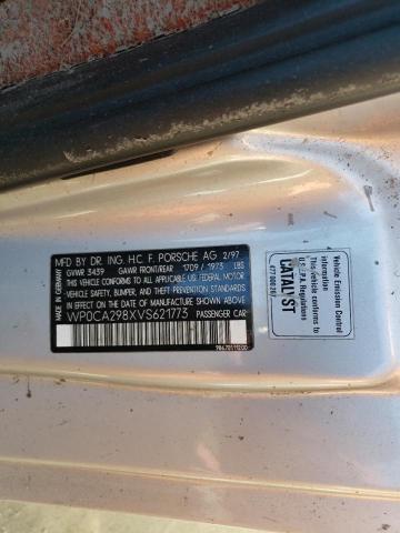Photo 10 from auction – 1997 PORSCHE BOXSTER with VIN WP0CA298XVS621773
