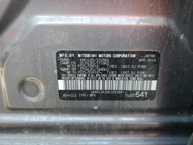 Photo 10 from auction – 2019 MITSUBISHI OUTLANDER with VIN JA4AZ3A35KZ050941