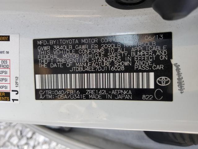 Photo 10 from auction – 2013 TOYOTA COROLLA BA with VIN JTDBU4EE7DJ116028