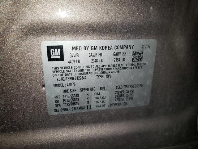 Photo 10 from auction – 2015 BUICK ENCORE CON with VIN KL4CJFSB9FB122844