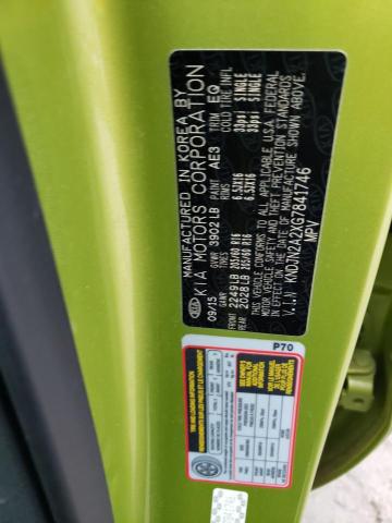 Photo 10 from auction – 2016 KIA SOUL with VIN KNDJN2A2XG7841746