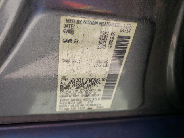 Photo 10 from auction – 2014 NISSAN ALTIMA 3.5 with VIN 1N4BL3AP8EC402356