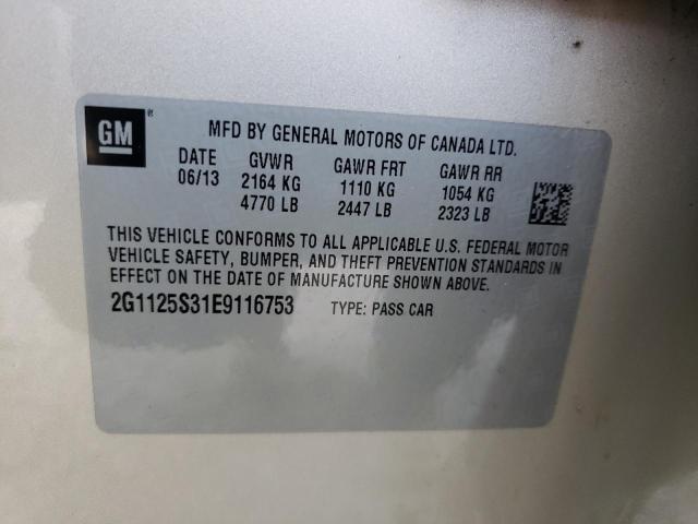 Photo 10 from auction – 2014 CHEVROLET IMPALA LT with VIN 2G1125S31E9116753
