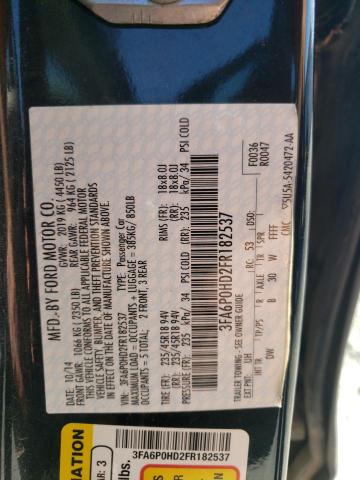 Photo 10 from auction – 2015 FORD FUSION SE with VIN 3FA6P0HD2FR182537