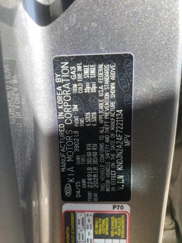 Photo 10 from auction – 2015 KIA SOUL with VIN KNDJN2A24F7221134