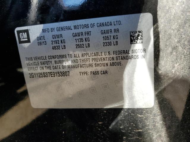 Photo 10 from auction – 2014 CHEVROLET IMPALA LT with VIN 2G1125S37E9153807
