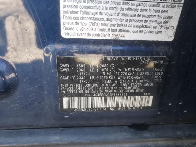 Photo 10 from auction – 2011 SUBARU OUTBACK 2. with VIN 4S4BRCKC9B3338341