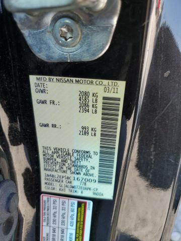 Photo 10 from auction – 2011 NISSAN ALTIMA SR with VIN 1N4BL2EP5BC167009