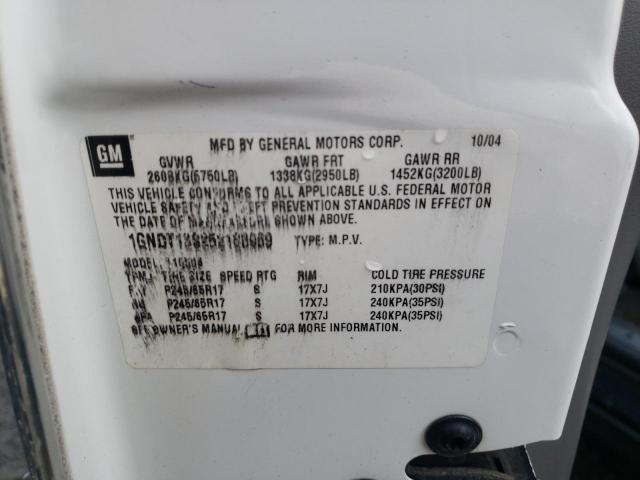 Photo 10 from auction – 2005 CHEVROLET TRAILBLAZE with VIN 1GNDT13S252188969