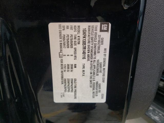 Photo 10 from auction – 2007 GMC YUKON with VIN 1GKFK13057R149116