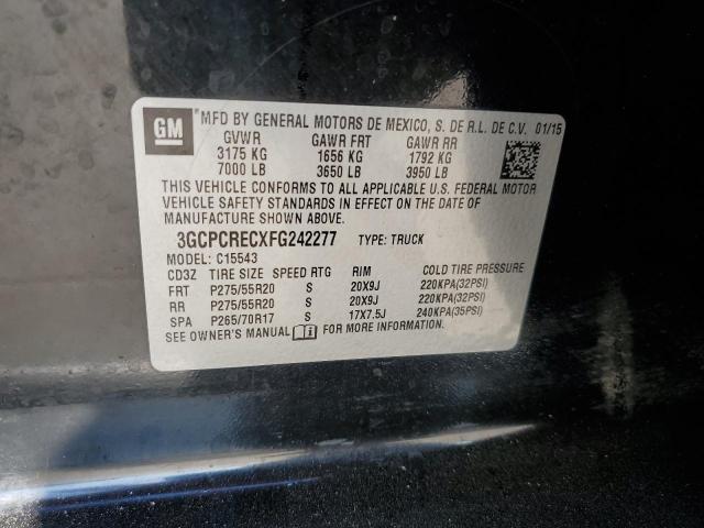 Photo 10 from auction – 2015 CHEVROLET SILVERADO with VIN 3GCPCRECXFG242277