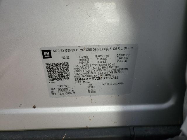 Photo 10 from auction – 2021 CHEVROLET EQUINOX LS with VIN 3GNAXHEV2MS156744
