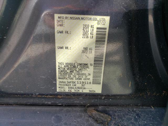 Photo 10 from auction – 2013 NISSAN ALTIMA 2.5 with VIN 1N4AL3AP3DC119518