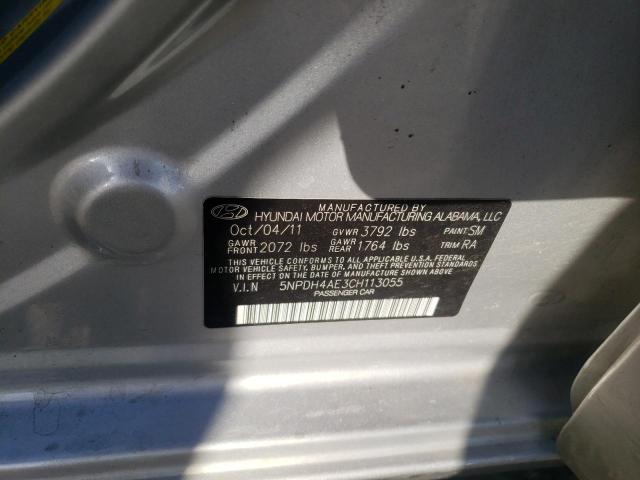 Photo 10 from auction – 2012 HYUNDAI ELANTRA GL with VIN 5NPDH4AE3CH113055