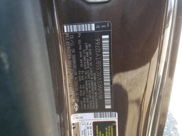 Photo 10 from auction – 2011 MINI COOPER S with VIN WMWSV3C55BTY12766