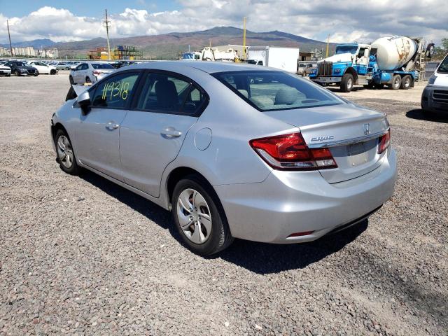 Photo 3 from auction – 2013 HONDA CIVIC LX with VIN 2HGFB2F59DH562582