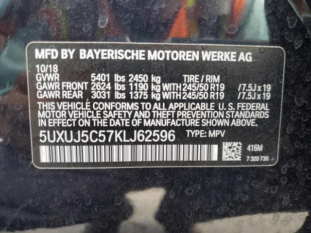 Photo 10 from auction – 2019 BMW X4 M40I with VIN 5UXUJ5C57KLJ62596
