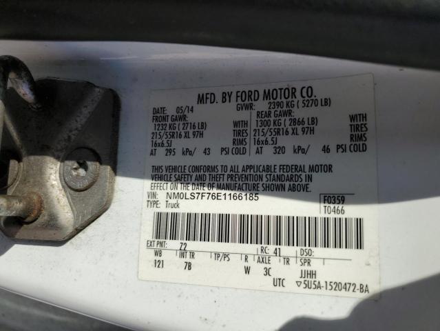 Photo 10 from auction – 2014 FORD TRANSIT CO with VIN NM0LS7F76E1166185