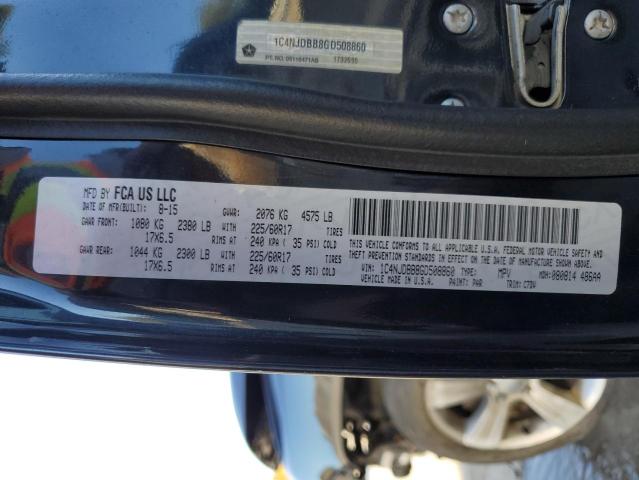 Photo 10 from auction – 2016 JEEP COMPASS SP with VIN 1C4NJDBB8GD508860
