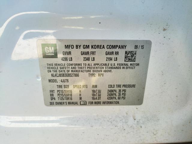 Photo 10 from auction – 2016 BUICK ENCORE CON with VIN KL4CJBSB3GB527866