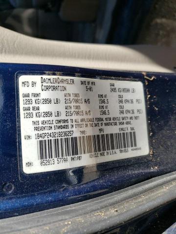 صورة رقم 10 من المزاد - 2001 DODGE GRAND CARA مع VIN 1B4GP24321B236257