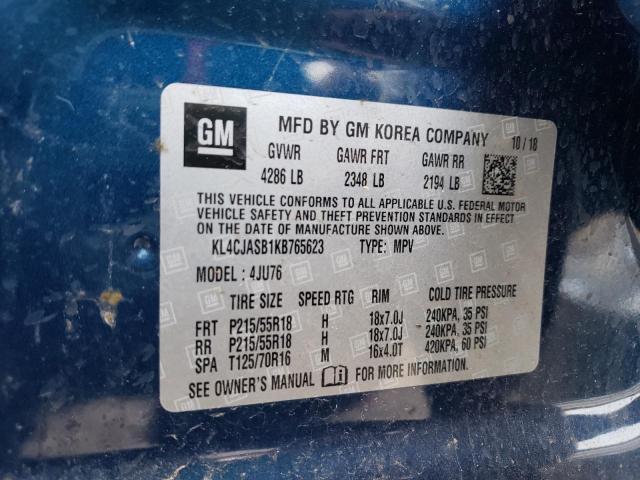 Photo 10 from auction – 2019 BUICK ENCORE PRE with VIN KL4CJASB1KB765623