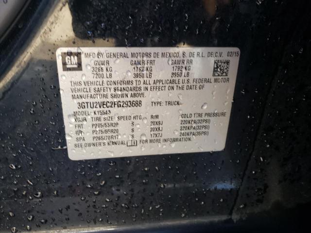 Photo 10 from auction – 2015 GMC SIERRA K15 with VIN 3GTU2VEC2FG293688