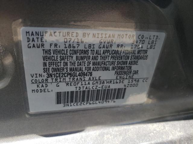 Photo 10 from auction – 2016 NISSAN VERSA NOTE with VIN 3N1CE2CP6GL409476