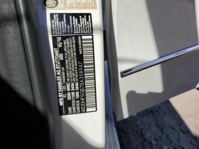 Photo 10 from auction – 2011 MERCEDES-BENZ E 350 with VIN WDDHF5GB7BA358947