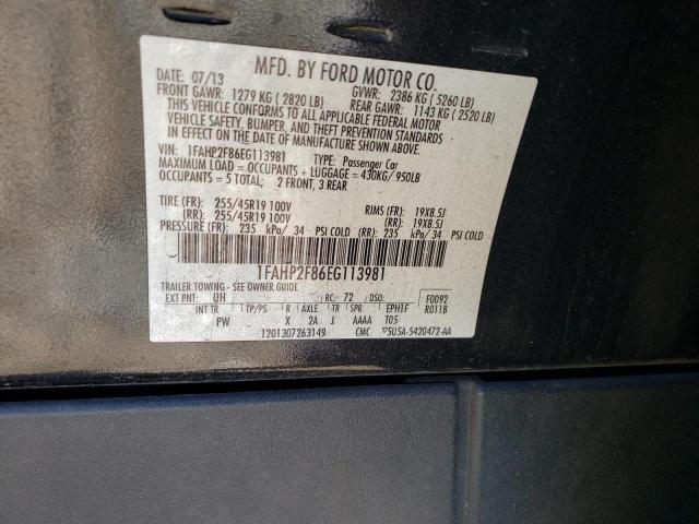 Photo 10 from auction – 2014 FORD TAURUS LIM with VIN 1FAHP2F86EG113981