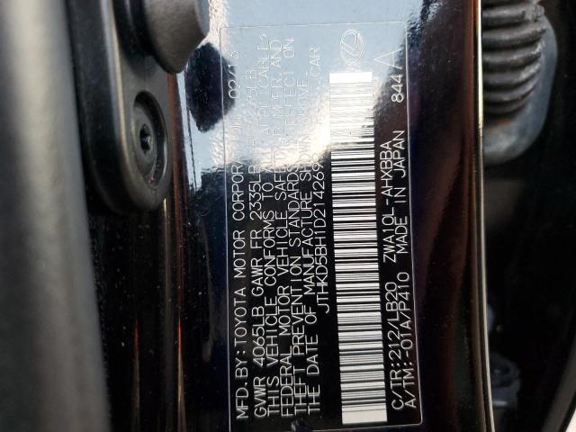 Photo 10 from auction – 2013 LEXUS CT 200 with VIN JTHKD5BH1D2142699