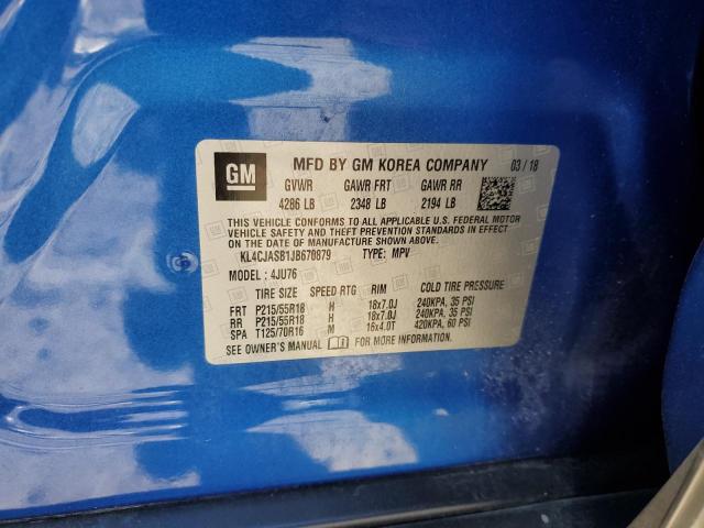 Photo 10 from auction – 2018 BUICK ENCORE PRE with VIN KL4CJASB1JB670879