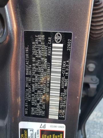 Photo 10 from auction – 2014 TOYOTA CAMRY L with VIN 4T1BF1FK8EU398477