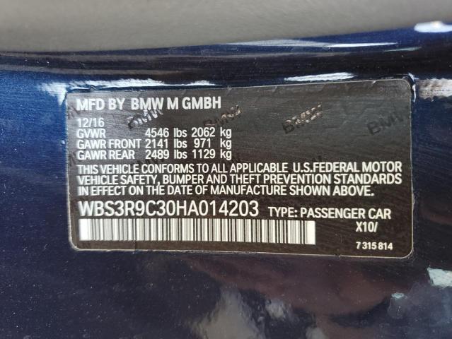Photo 10 from auction – 2017 BMW M4 with VIN WBS3R9C30HA014203